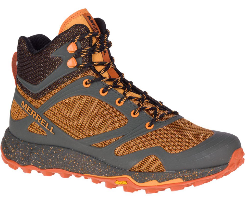 Merrell Hiking Boots Orange - Altalight Knit Mid - Mens 76UROCSPB